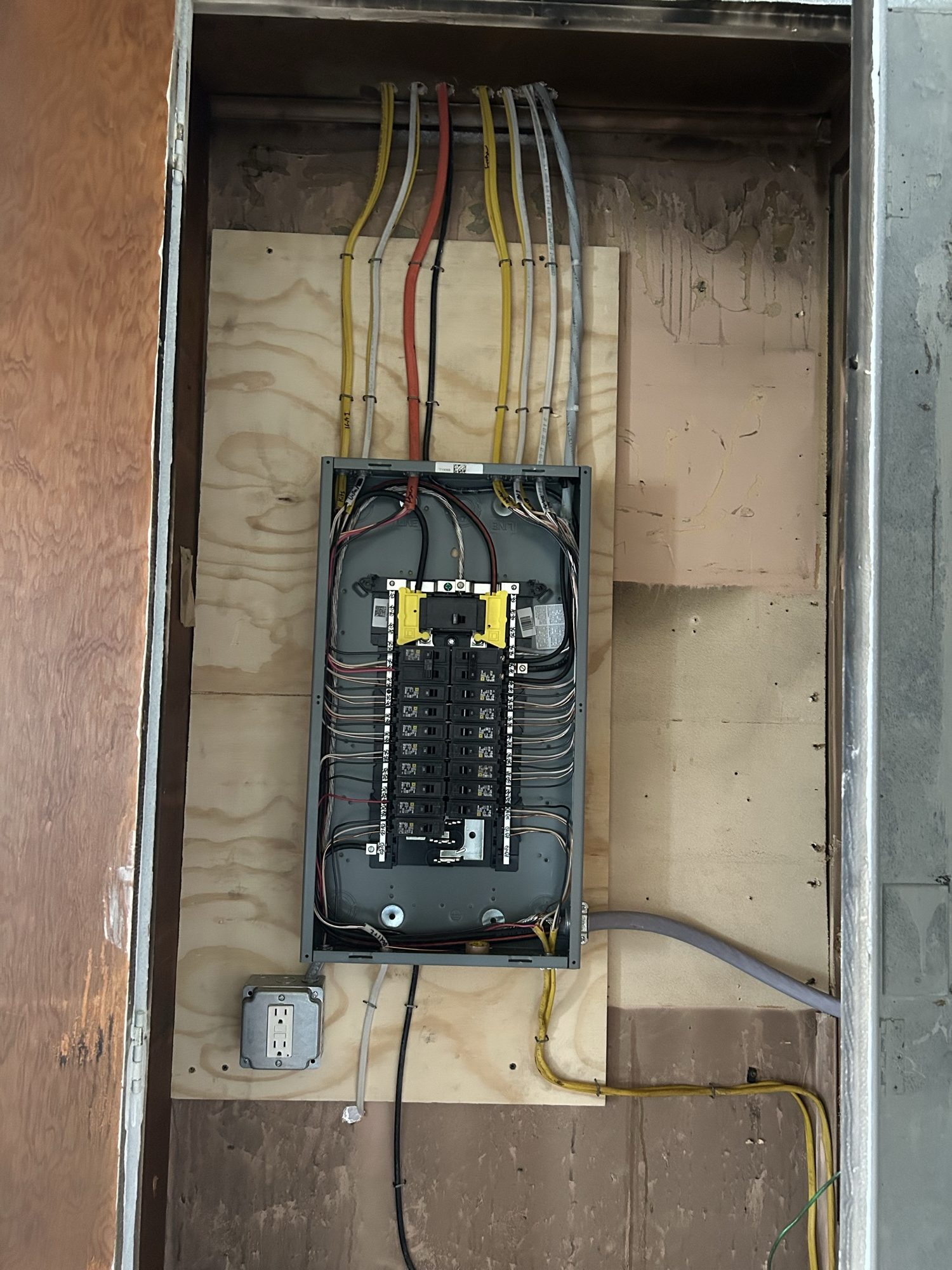 Clean panel install with labeled breakers